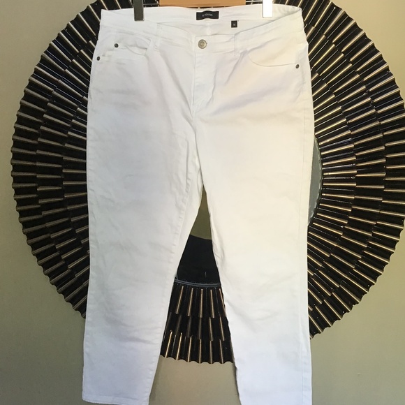 R jeans white cropped Jeans - Picture 1 of 4